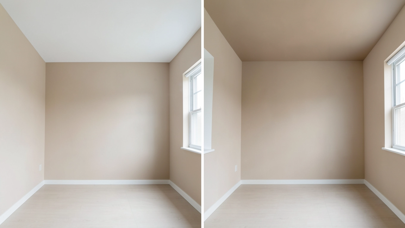 Czy malować sufit w kolorze ścian