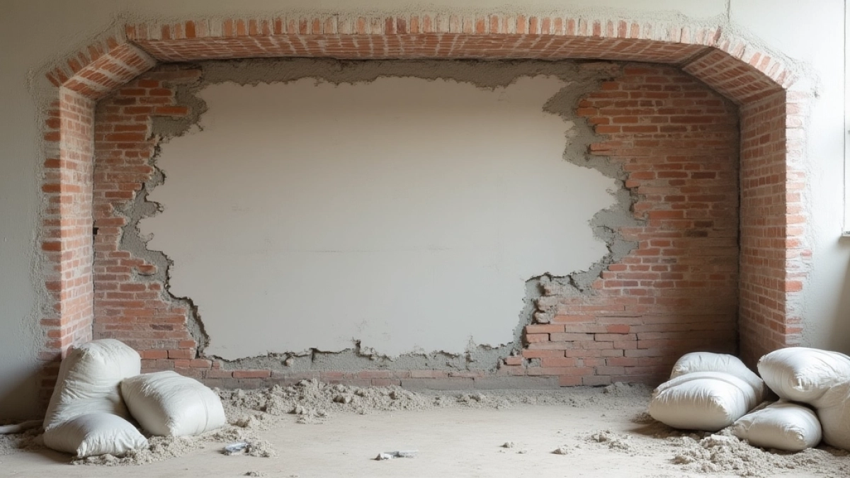 Czym wypełnić duże ubytki w ścianie wewnętrznej