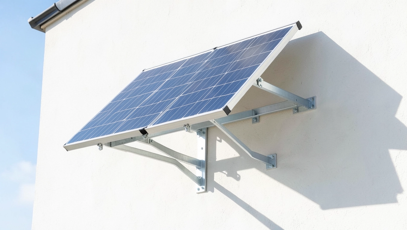 konstrukcja pod panele fotowoltaiczne na ścianie