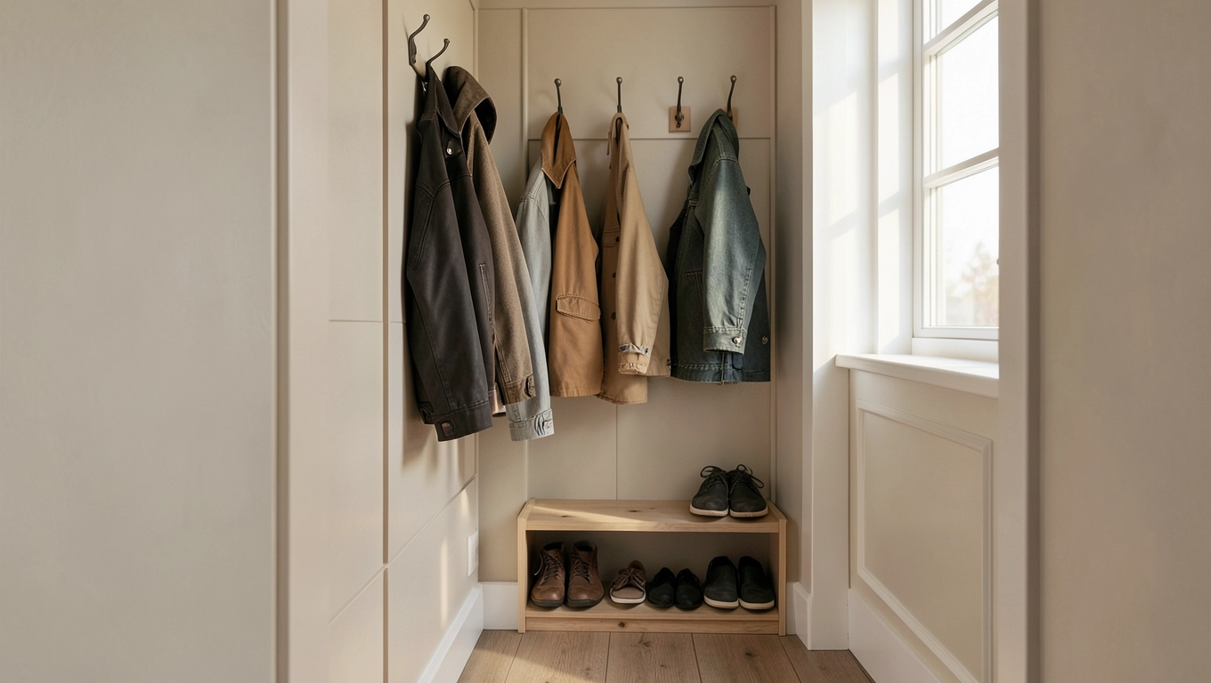 praktyczne ściany w przedpokoju