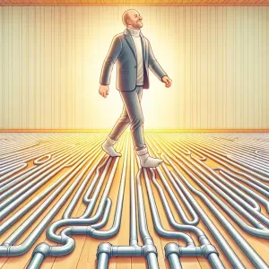 Chodzenie Po Rurach Ogrzewania Podłogowego