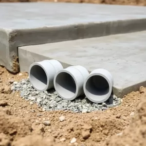 Czy rury PP można zalać betonem