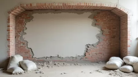 Czym wypełnić duże ubytki w ścianie wewnętrznej