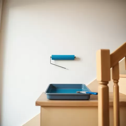 Jak pomalować ścianę nad schodami