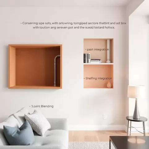 Jak zamaskować rury w salonie