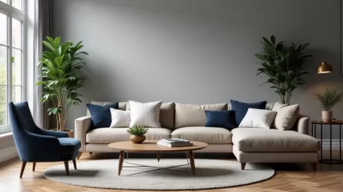 Jaki kolor kanapy do szarych ścian