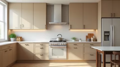 Jaki kolor ścian do beżowych mebli w kuchni