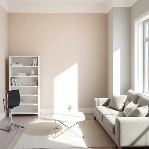 Jaki kolor ścian do białych mebli i szarej kanapy
