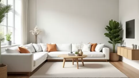 Jaki kolor ścian do białych mebli w salonie