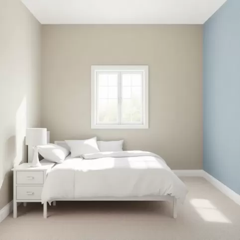 Jaki kolor ścian do białych mebli w sypialni