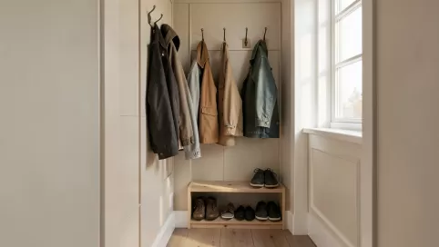 praktyczne ściany w przedpokoju