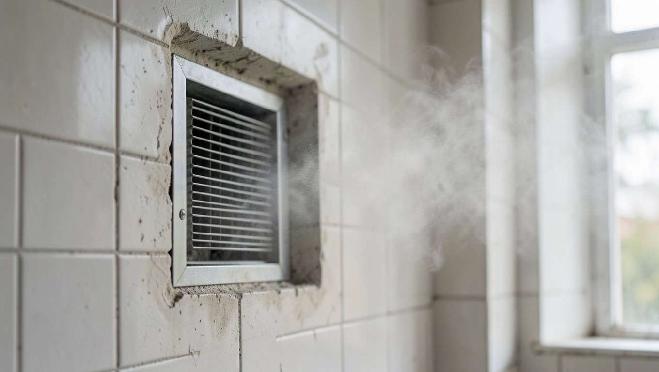 wentylacja łazienki przez ścianę zewnętrzną